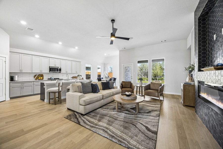 Furnished interior view inside a new home in Mercer Meadows, Royse City (Image 7).