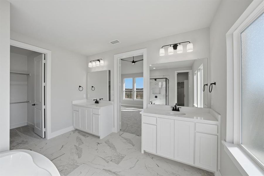 Furnished interior view inside a new home in Brookhollow West, Prosper (Image 13).