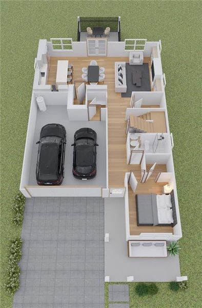 2D floor plan layout of this home in , Atlanta, GA (Image 5).