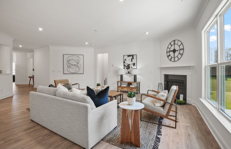Representative furnished interior of a home built from the Amberwood by Pulte Homes in Parkside Crossing, Charlotte (Image 35).