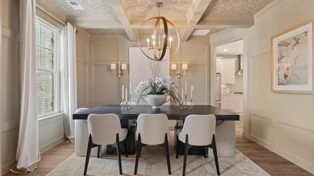 Representative furnished interior of a home built from the Meridian II by DRB Homes in Copperfield, Locust Grove (Image 6).