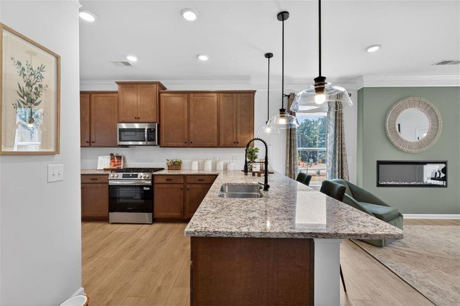Furnished interior view inside a new home in Oakmont, Dallas (Image 19).