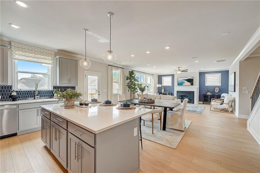 Furnished interior view inside a new home in Bailey Fence, Dacula (Image 17).