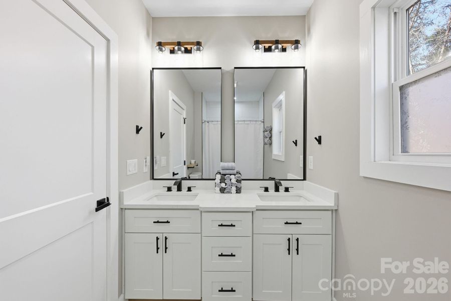 Secondary Full Bath near Bedrooms 2 & 3