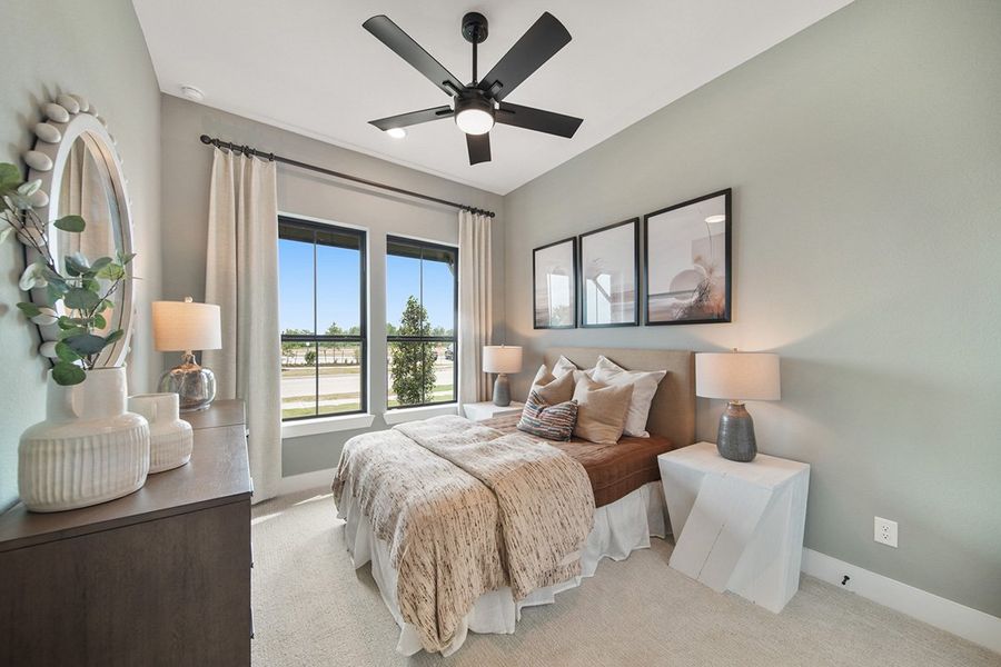 Furnished interior view inside a new home in Grange 45', Katy (Image 29).