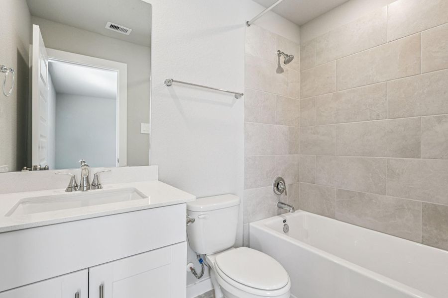 Photo is not of the actual home, but is an inspirational photo of builder’s model home and may depict options, furnishings, and/or decorator features that are not included