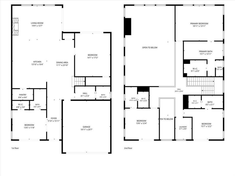 2D floor plan layout of this home in , Dallas, TX (Image 5).