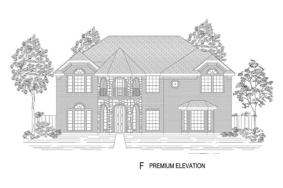 Representative rendering of the exterior for the Hillcrest 2R (w/Media) by First Texas Homes (Image 10). Representative rendering of the exterior for the Hillcrest 2R (w/Media) by First Texas Homes (Image 10).