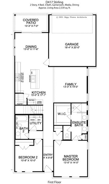 2D floor plan layout for the The Stirling - D417 by Landon Homes in Dominion at Brookhollow, Prosper, TX (Image 21). 2D floor plan layout for the The Stirling - D417 by Landon Homes in Dominion at Brookhollow, Prosper, TX (Image 21).