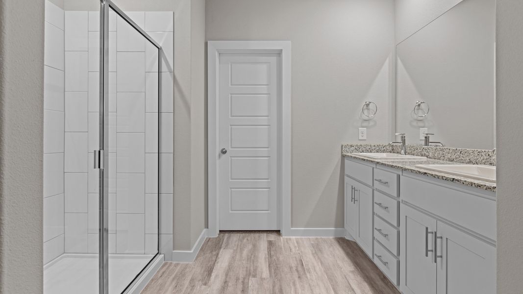 Representative furnished interior of a home built from the ROSEMONT by D.R. Horton in Homestead at Parks Bell Ranch, Odessa (Image 15).