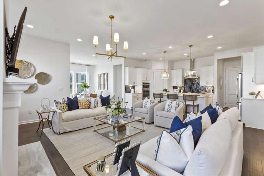 Furnished interior view inside a new home in River Falls, Fort Mill (Image 8). Furnished interior view inside a new home in River Falls, Fort Mill (Image 8).