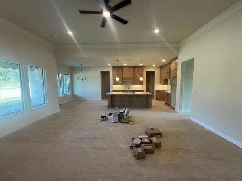 In-progress construction of a new home in King Crossing Estates, Van Alstyne, TX (Image 6). In-progress construction of a new home in King Crossing Estates, Van Alstyne, TX (Image 6).