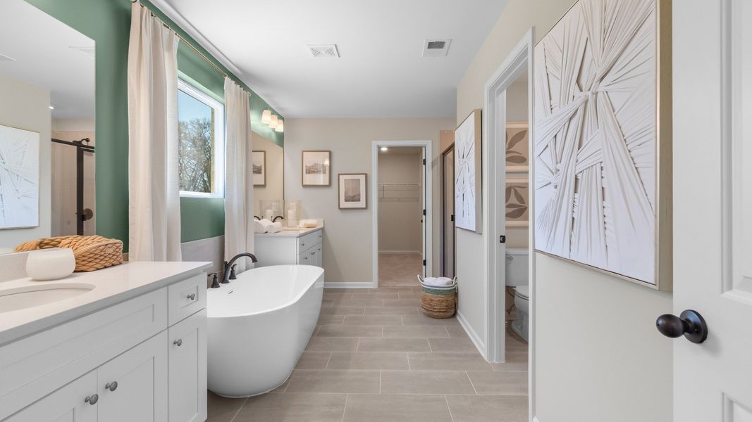 Representative furnished interior of a home built from the Stonefield by DRB Homes in Northcroft, Loganville (Image 42).
