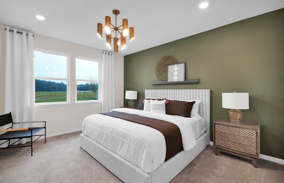 Furnished interior view inside a new home in Double Branch, Middleburg (Image 9).