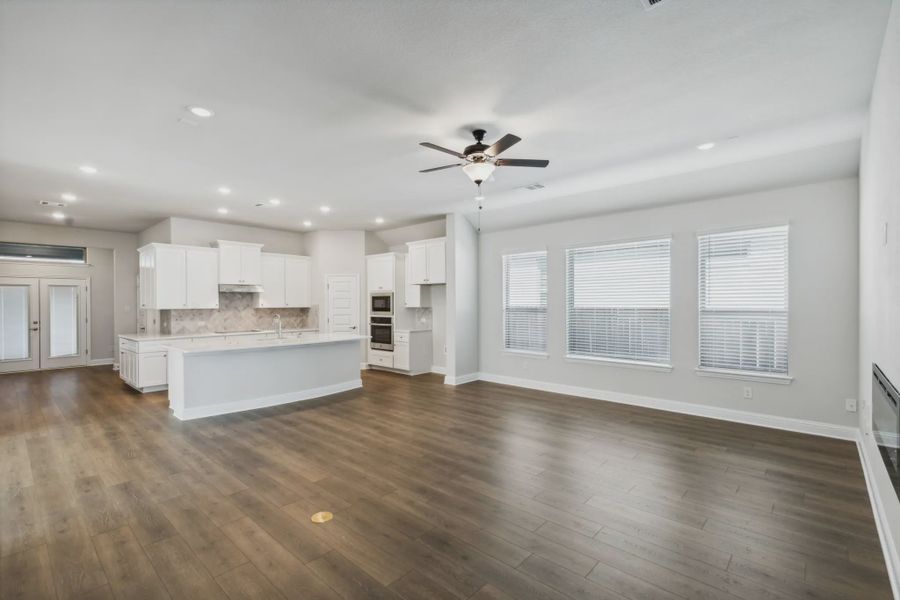 Representative unfurnished interior of a home built from the Lakeway by Chesmar Homes in Summer Crest, Crowley (Image 6).