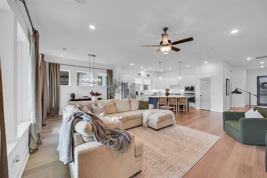 Furnished interior view inside a new home in , Cypress (Image 13).