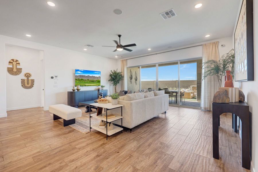 Furnished interior view inside a new home in Landmarke, San Tan Valley (Image 18). Furnished interior view inside a new home in Landmarke, San Tan Valley (Image 18).