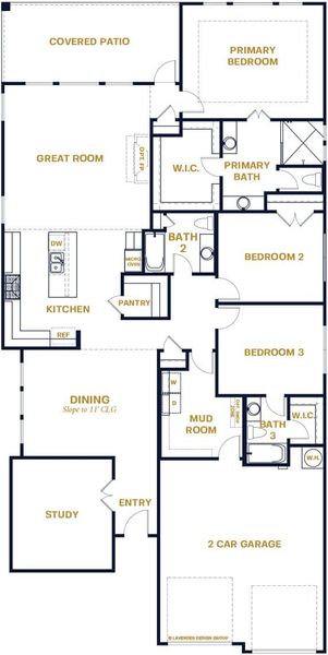 Roundstone Floor Plan Layout The Colony, Bastrop | Sitterle Homes