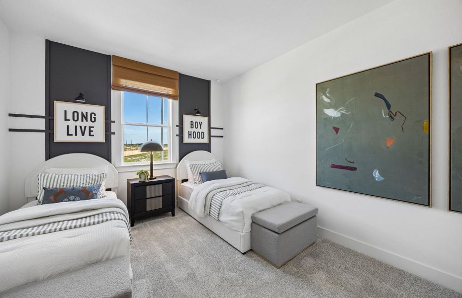 Representative furnished interior of a home built from the Ferris by Pulte Homes in Ryehill, Rosenberg (Image 12).