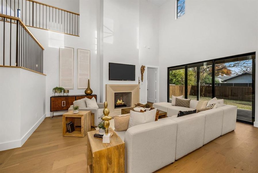 Furnished interior view inside a new home in , Dallas (Image 13).