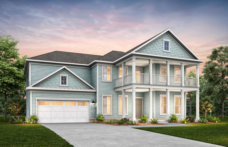 Representative exterior photo of a completed home built from the Woodward by Pulte Homes in Indigo Bay, Myrtle Beach, SC (Image 20). Representative exterior photo of a completed home built from the Woodward by Pulte Homes in Indigo Bay, Myrtle Beach, SC (Image 20).