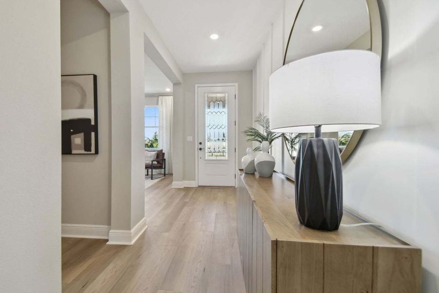 Representative furnished interior of a home built from the Sebastian by William Ryan Homes in The Sanctuary – Royal Collection, Punta Gorda (Image 4).