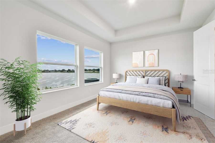 Furnished interior view inside a new home in The Peninsula at Rhodine Lake, Riverview (Image 10).