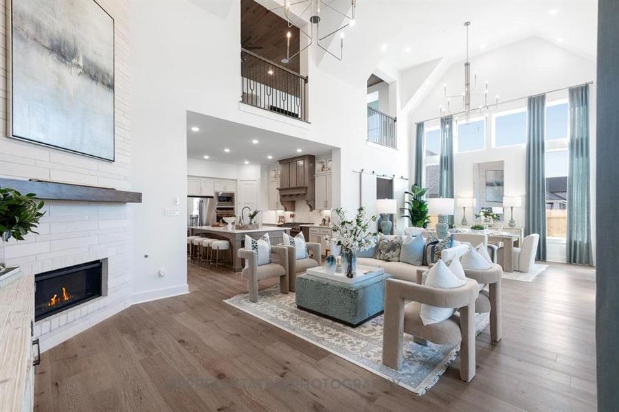 Furnished interior view inside a new home in Sandbrock Ranch: 60ft. lots, Krugerville (Image 4).