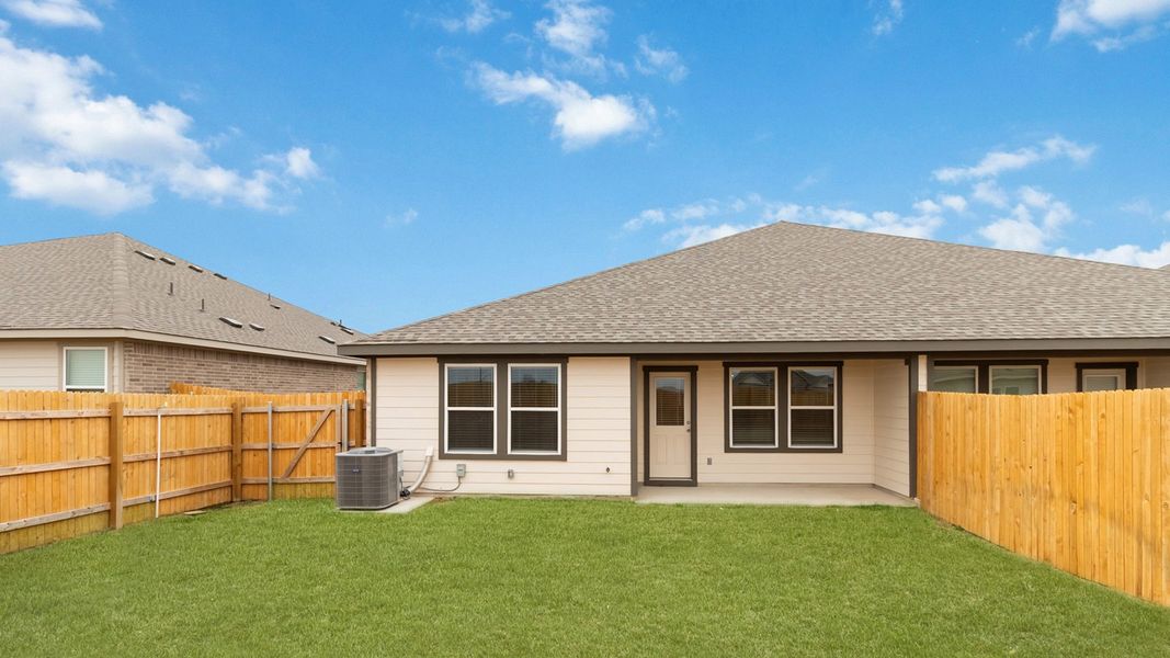 Exterior details and patio area of a home in Palomino, Manor (Image 3). Exterior details and patio area of a home in Palomino, Manor (Image 3).