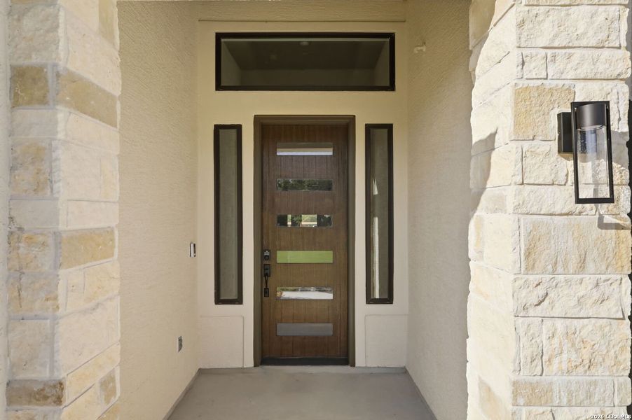 Exterior details and patio area of a home in The Summit, San Antonio (Image 35).