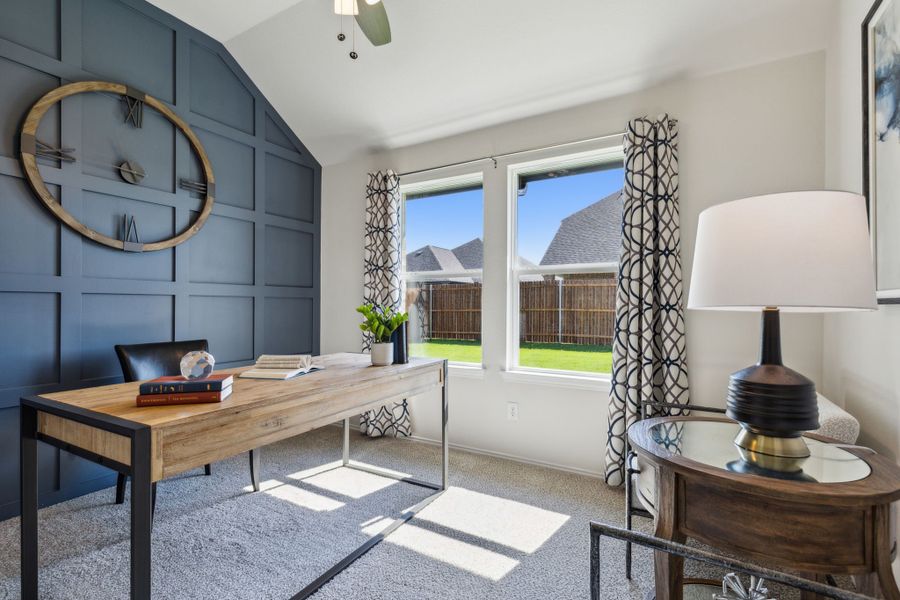 Representative furnished interior of a home built from the Concept 2065 by Risewell Homes in Summer Crest, Fort Worth (Image 13).