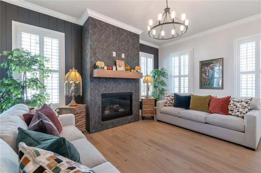 Furnished interior view inside a new home in , Dacula (Image 8).