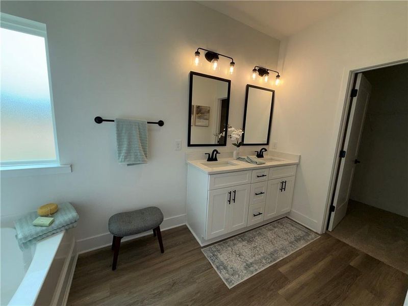 Furnished interior view inside a new home in Thunder Ridge, Dawsonville (Image 22).