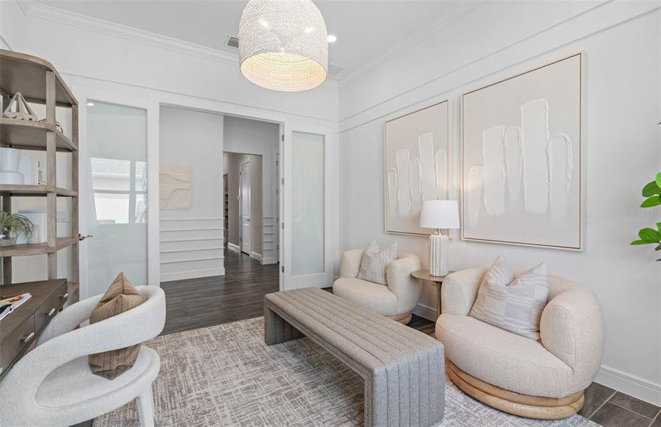Furnished interior view inside a new home in Del Webb Oasis, Winter Garden (Image 32).