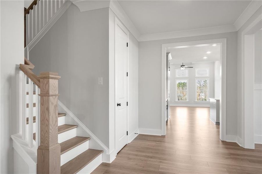 Furnished interior view inside a new home in Yellowstone Farms, Cumming (Image 14).
