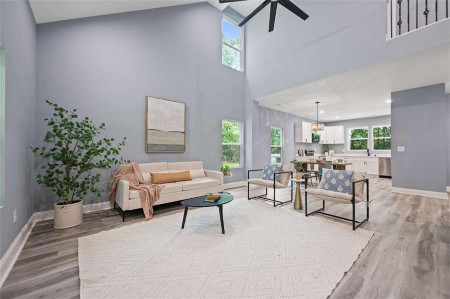 Furnished interior view inside a new home in , Commerce (Image 32).