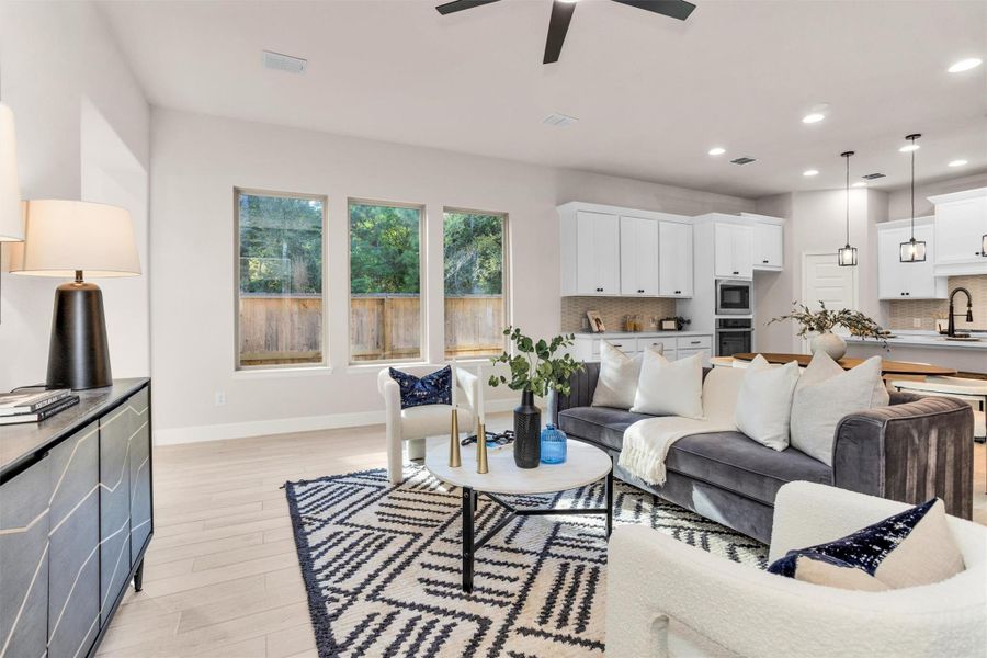 Furnished interior view inside a new home in Woodforest 40', Montgomery (Image 8).