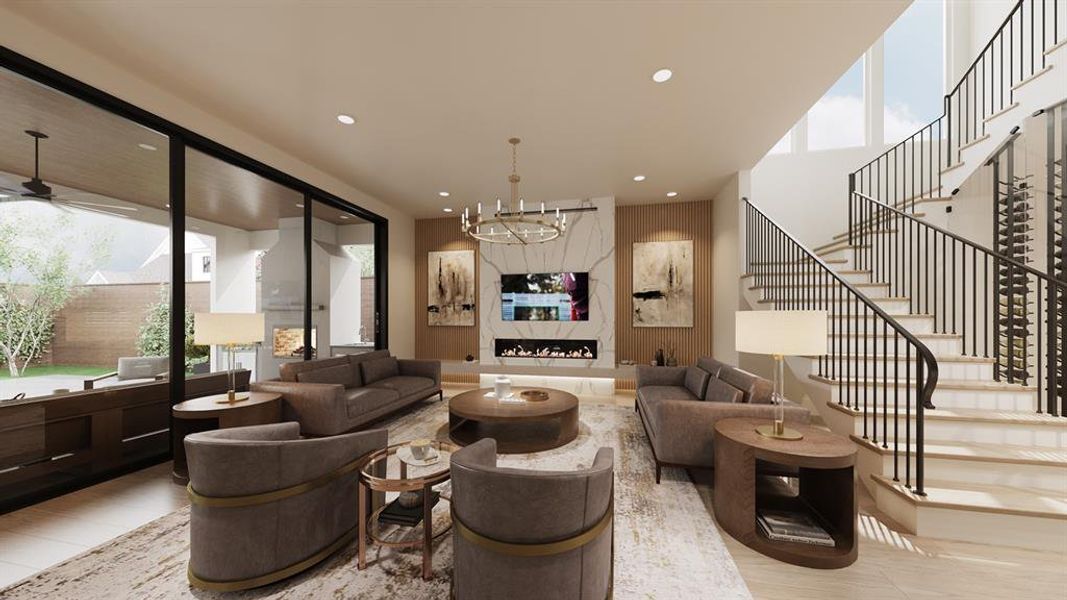 Rendering- Family Room