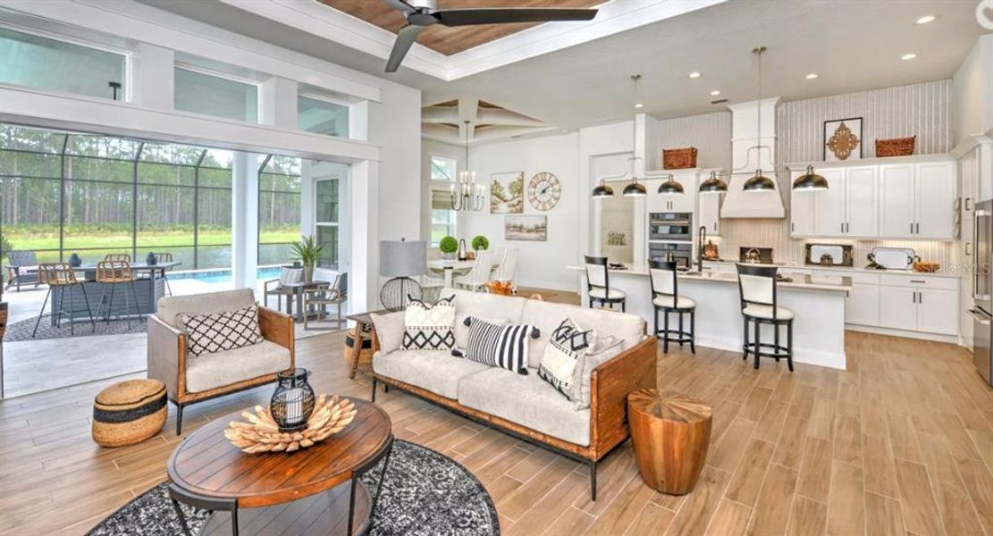 Furnished interior view inside a new home in Plantation Bay, Ormond Beach (Image 14). Furnished interior view inside a new home in Plantation Bay, Ormond Beach (Image 14).