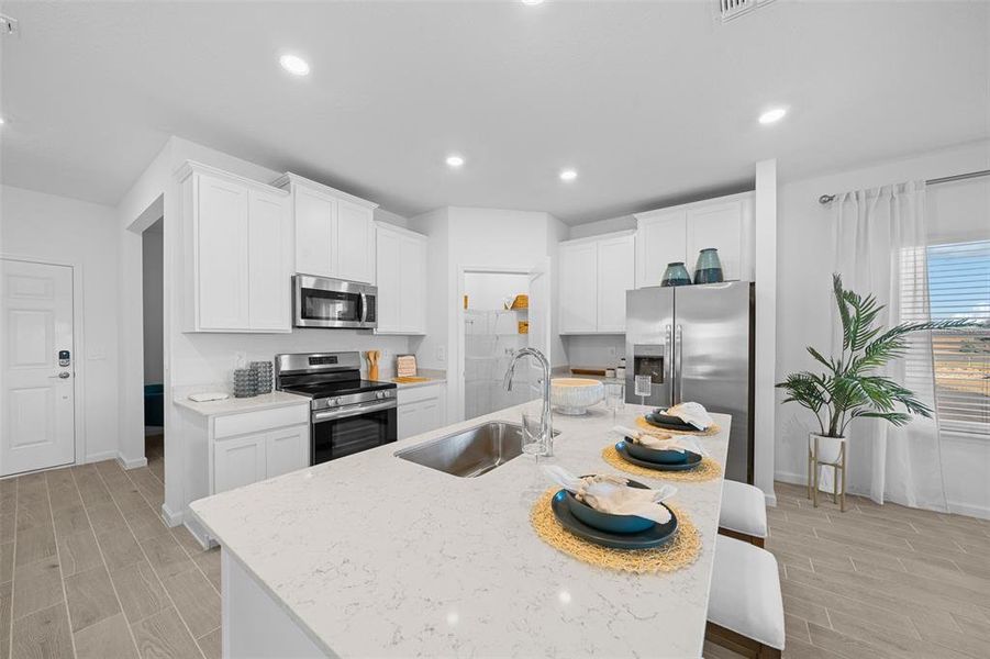 Furnished interior view inside a new home in Pioneer Ranch: Pioneer Ranch 50's, Ocala (Image 32).