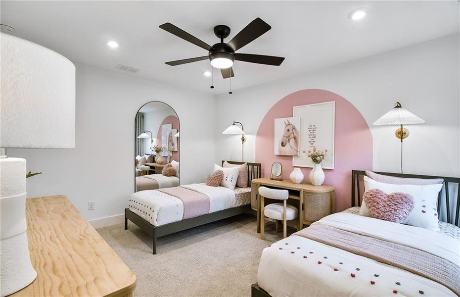 Furnished interior view inside a new home in Hunters Creek, Flowery Branch (Image 4).