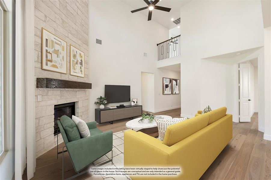 Furnished interior view inside a new home in Windsong Ranch Classic 61, Prosper (Image 14). Furnished interior view inside a new home in Windsong Ranch Classic 61, Prosper (Image 14).