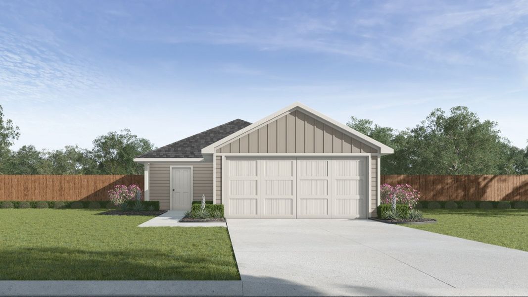 Representative exterior photo of a completed home built from the The Atlanta by D.R. Horton in Navarro Fields, Seguin, TX (Image 20).