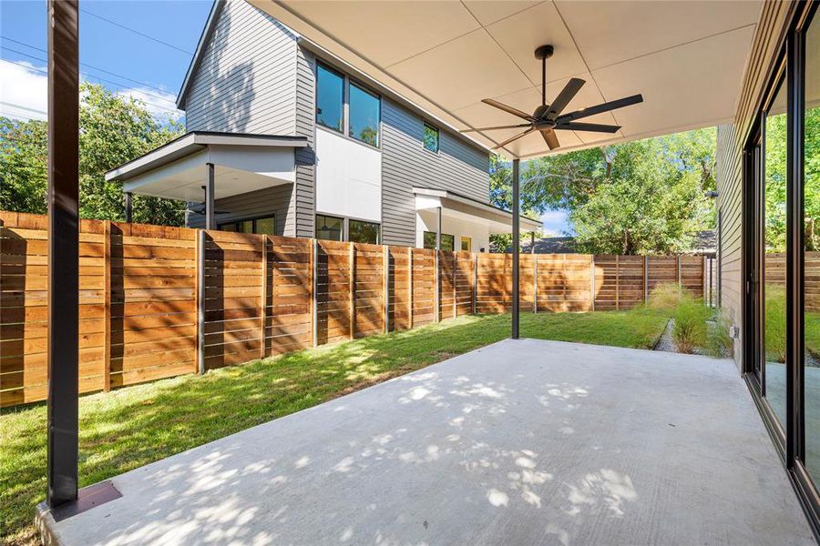 Wonderful covered back patio