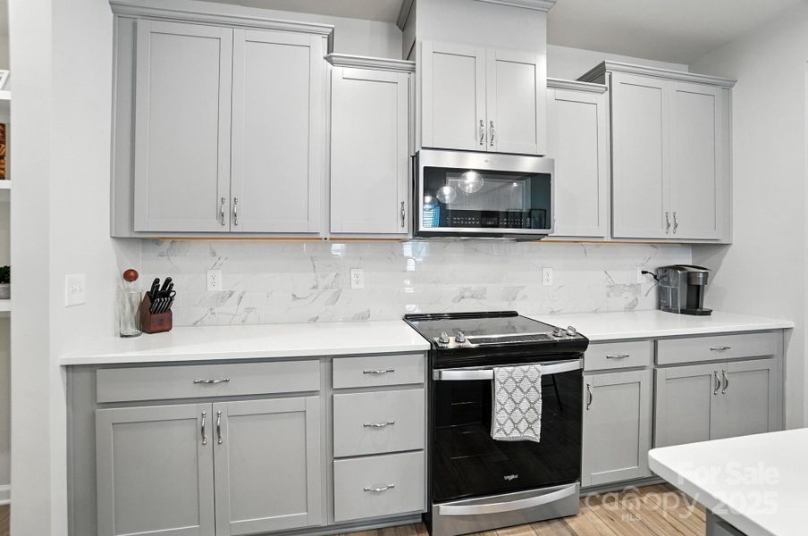 Furnished interior view inside a new home in Porter's Row, Charlotte (Image 4). Furnished interior view inside a new home in Porter's Row, Charlotte (Image 4).