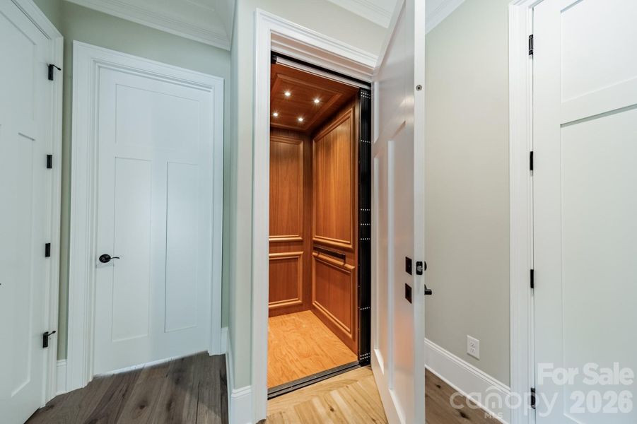 Install an elevator to the second level if you wish