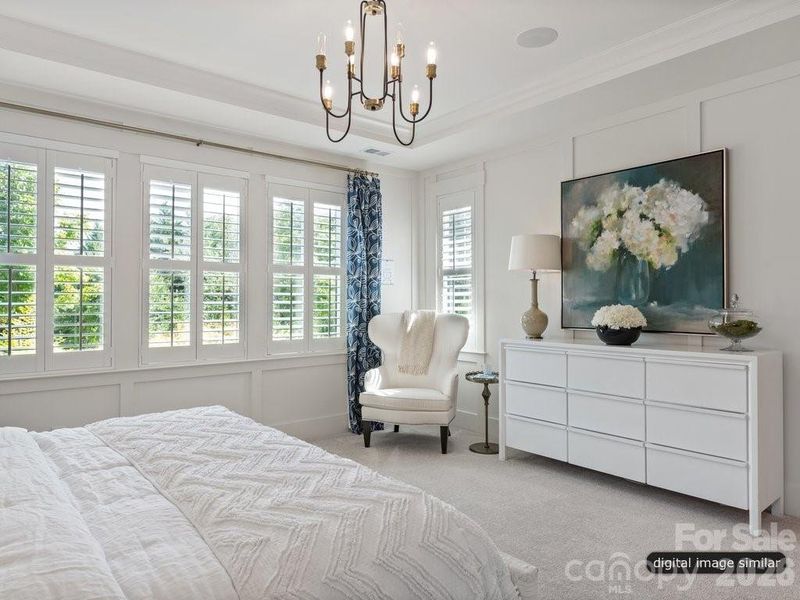 Furnished interior view inside a new home in , Huntersville (Image 6).