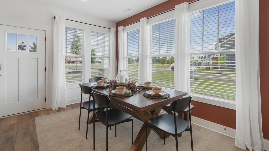 Breakfast Room of the Rochester Design by DRB Homes