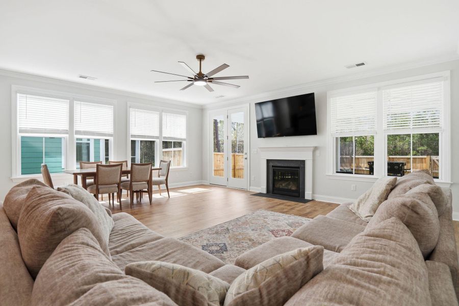 Furnished interior view inside a new home in Tidewater at Lakes of Cane Bay, Summerville (Image 12).