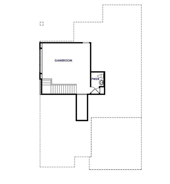 2D floor plan layout of this home in Corner Stone Ranch, Howe, TX (Image 4).